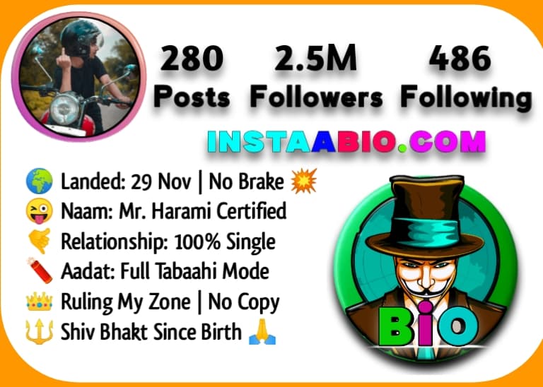 Trending Bio For Instagram For Boy Stylish Font With Emoji