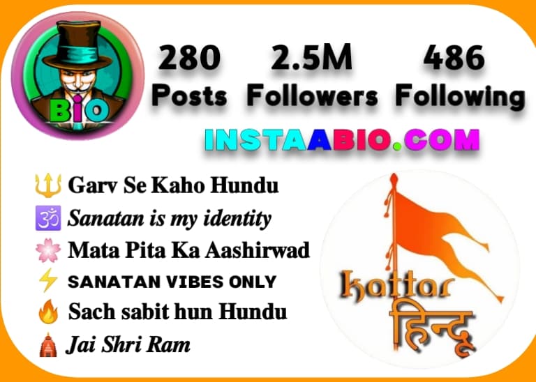 Hindu Bio For Instagram