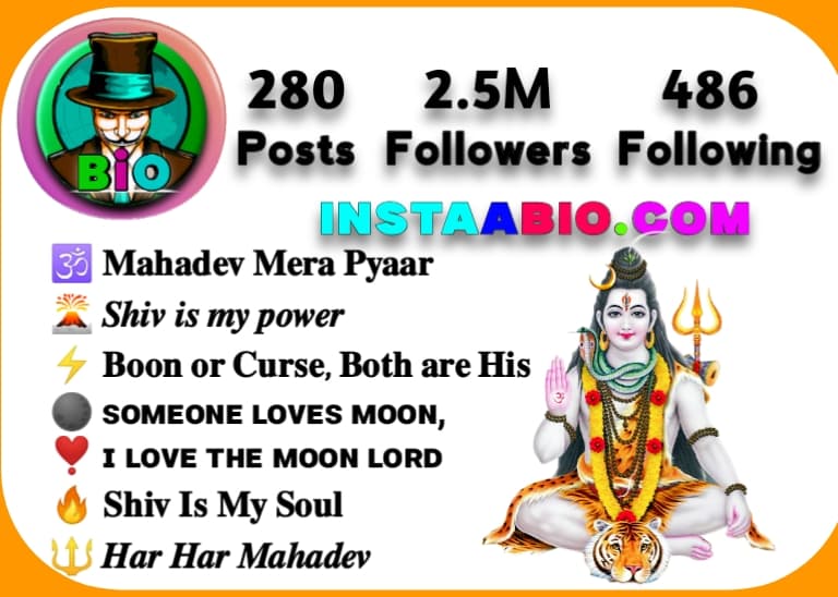 Bio For Instagram Mahadev Bholenath Mahadev Bio For Instagram