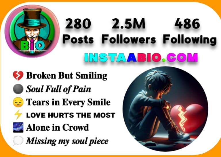 instagram Bio Broken Heart True Love Bio For Instagram