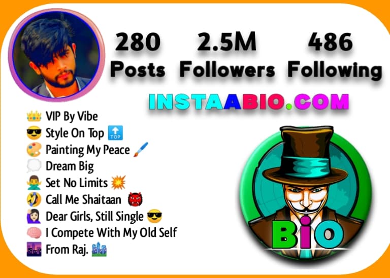 vip bio for instagram for boy attitude stylish font with emoji